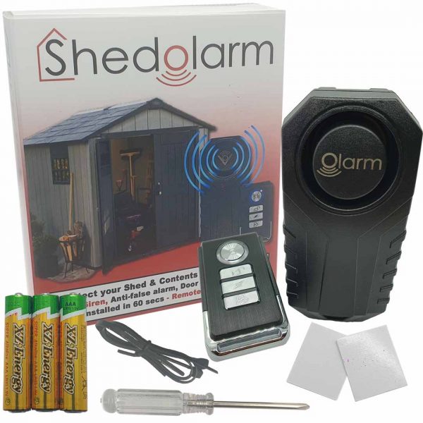 shed alarm whats in the box